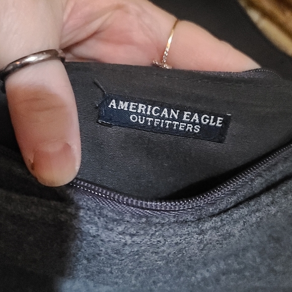 Gorgeous Vintage American Eagle Outfitters gray Wool Small handbag - Picture 3 of 8